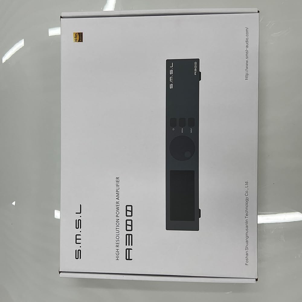 SMSL a300 Digitaler Leistungsverstärker BTL-Modus Hi-Res Bluetooth 5.0 mit Fernbedienung mit 165 Wx2
