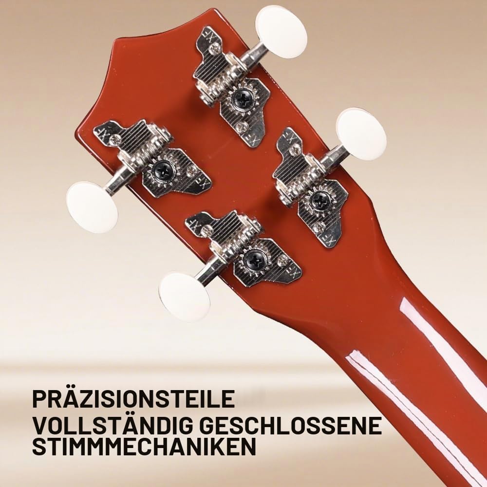 Winzz Sopran Ukulele Starter Kit für Anfänger, mit Tasche, Clip-On Tuner, zusätzlichen Saiten, Gurt,