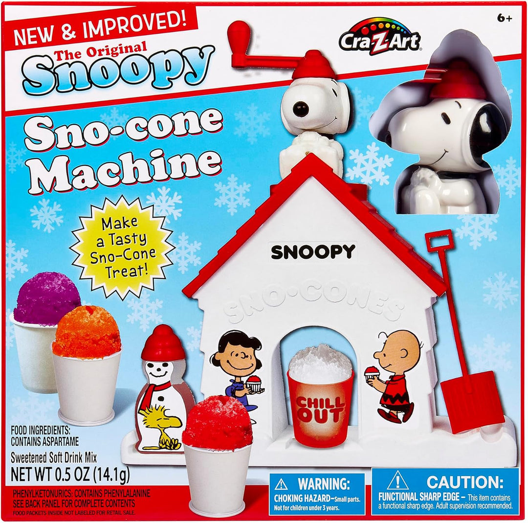 Snoopy SNO-Kegel-Maschine, Schneekegel-Eismaschine, Eisrasierer, Snoopy Hausform, rasierte Eismaschi