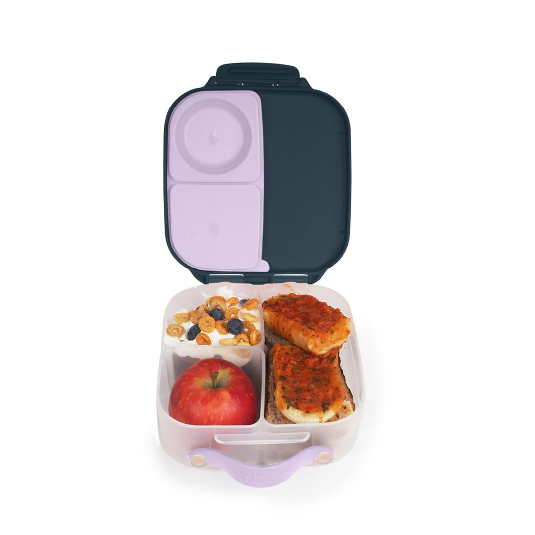 b.box Mini Brotdose für Kinder mit Fächern | Bento Box, 3 Fächer (2 Auslaufsicher) | Lunchbox für Ge