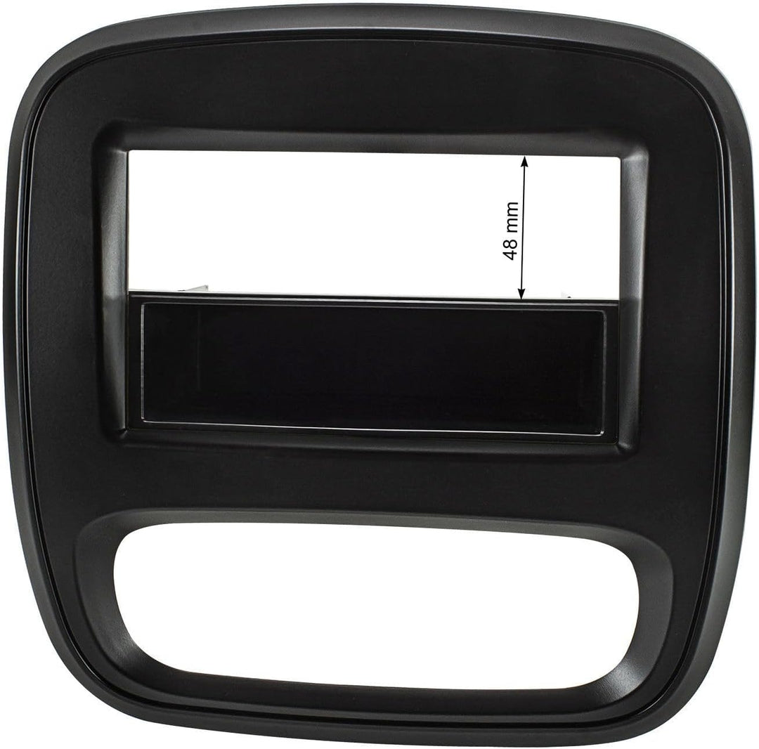 tomzz Audio 2439-003 Doppel DIN Radioblende kompatibel mit Opel Vivaro B ab 2014 Renault Trafic III