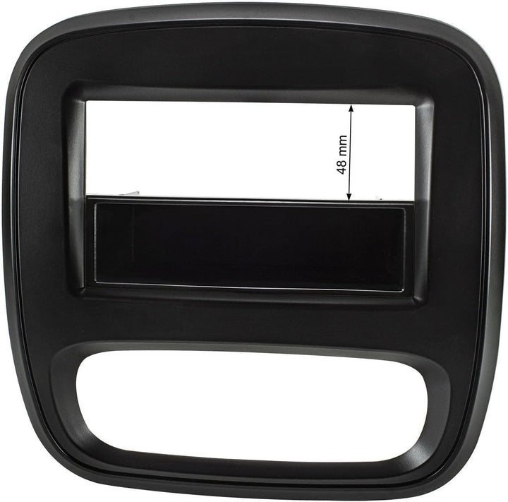 tomzz Audio 2439-003 Doppel DIN Radioblende kompatibel mit Opel Vivaro B ab 2014 Renault Trafic III