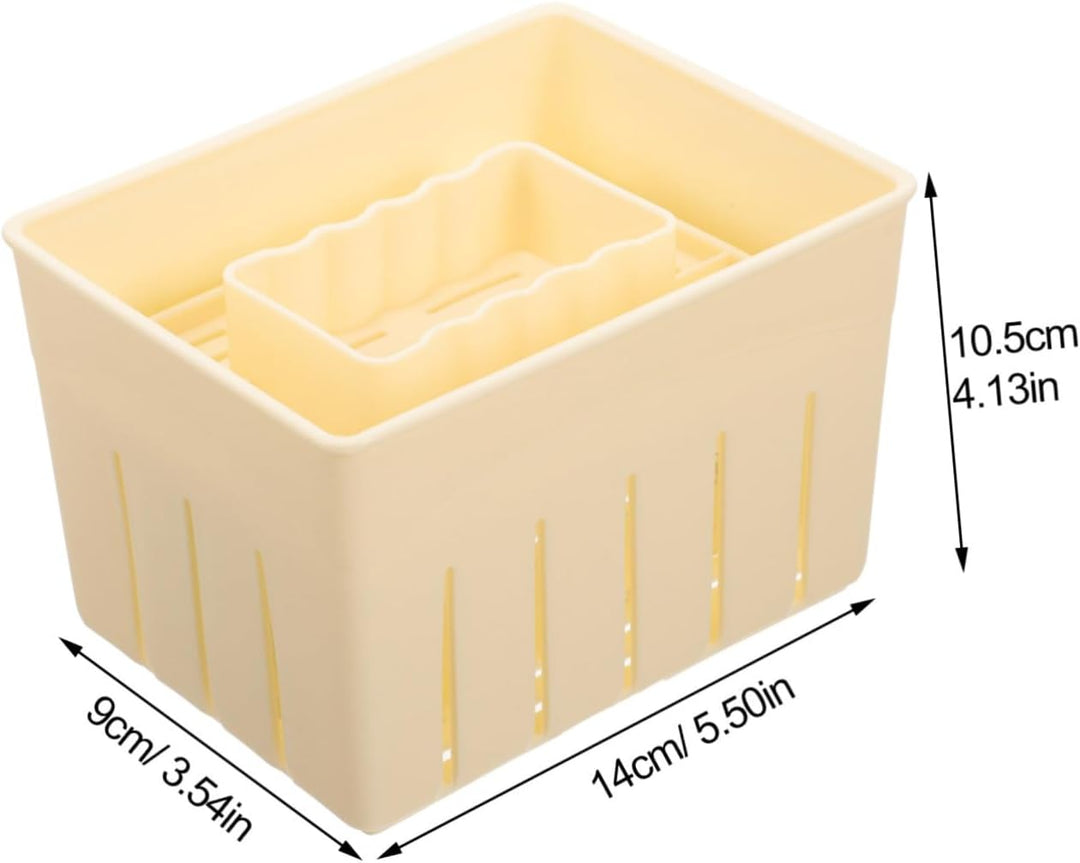 Tofu-Pressform Mit Deckel Tofu-Presswerkzeug Aus Kunststoff Für Herstellen Und Käseherstellung Glatt