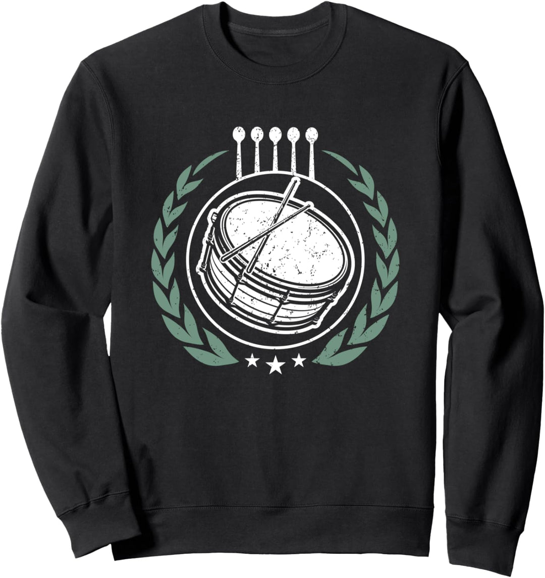 Trommel Trommelstock Trommler Tambourcorps Design Sweatshirt