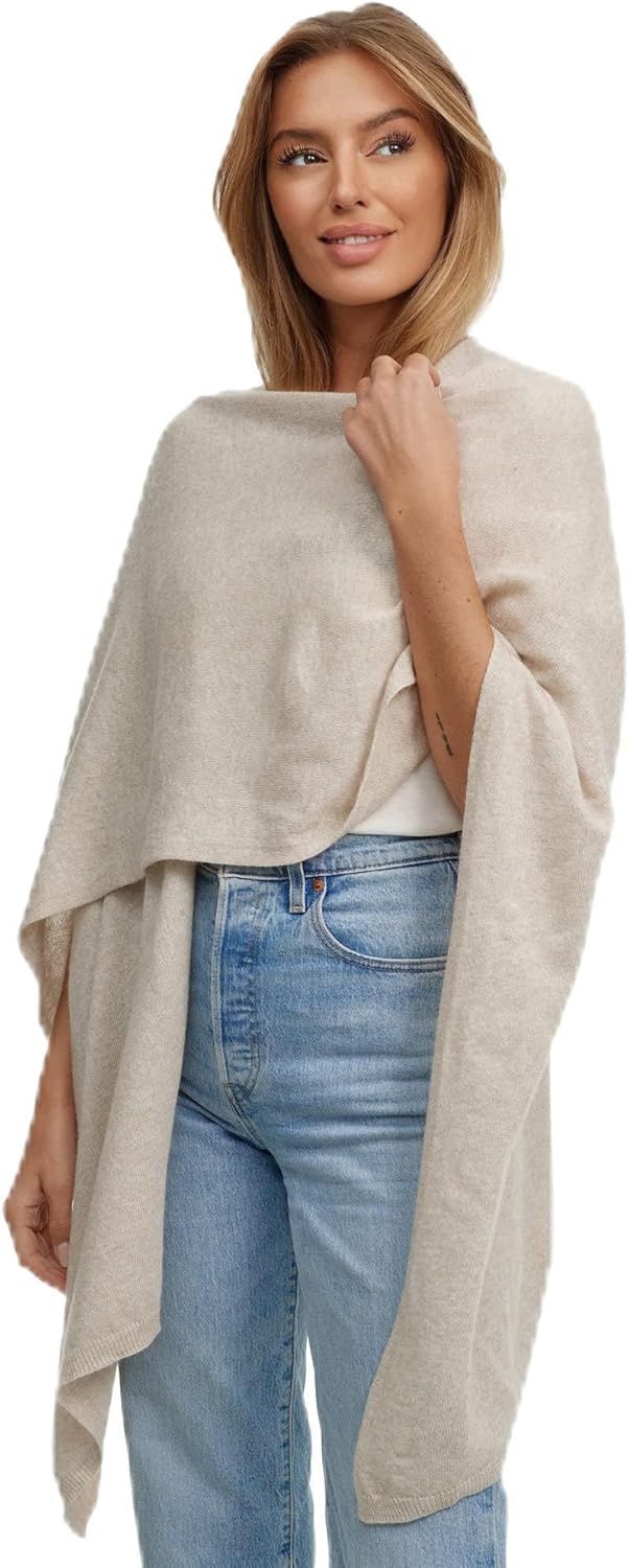 Damen Poncho,Schal Pullover, Lange Strickjacke, Strickpullover, Mantel,XXL Umhängetuch,Tunika für So