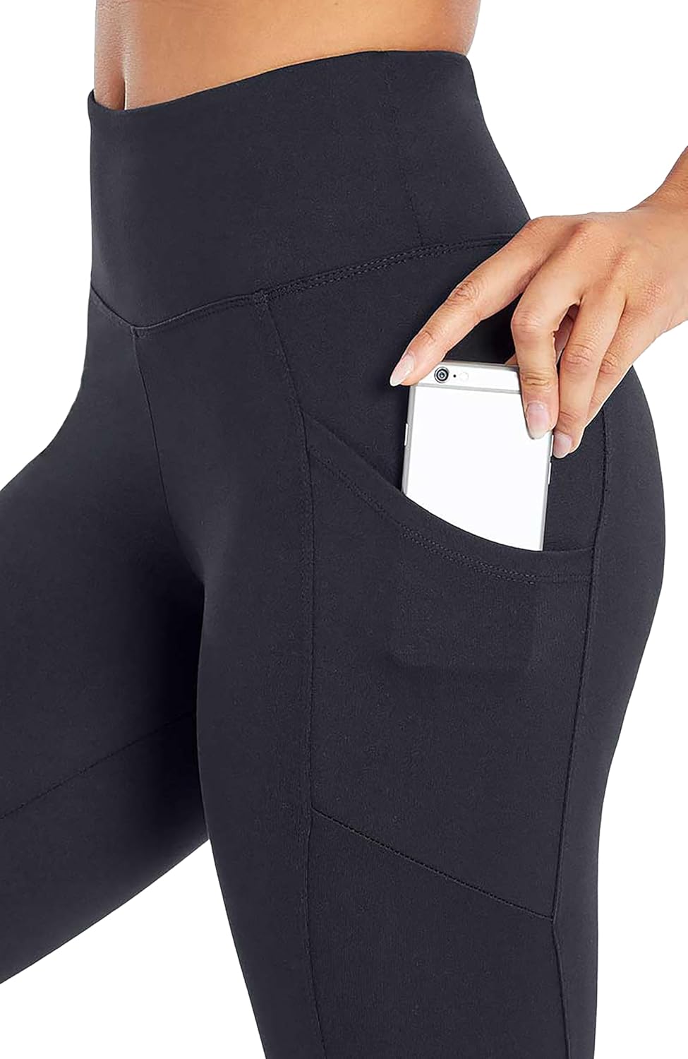 Marika Damen Knöchel-Leggings Drew High Waist Tummy Control Mid-Calf Legging L Schwarz, L Schwarz