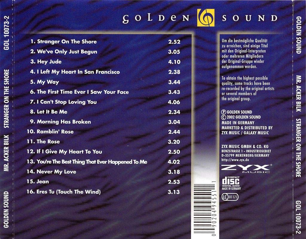 Stranger On The Shore, Audio-CD