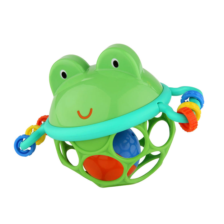 Bright Starts, Oball, Greifball mit Glockenball, Greifring und Schiebekugeln im flexiblen, leicht gr