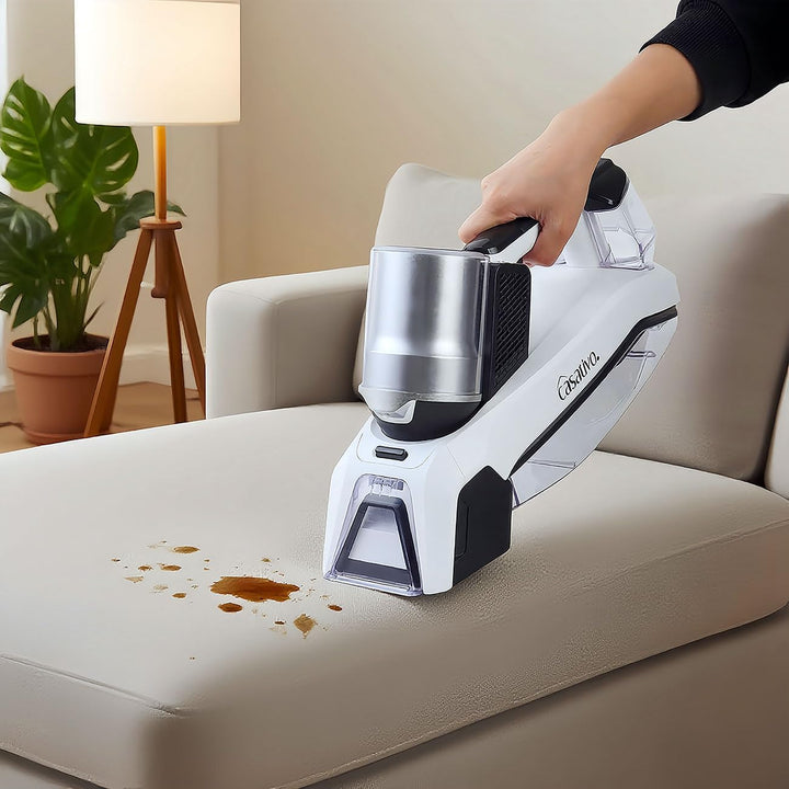 Kabelloser Profi Waschsauger 60W mit Li-Ion-Akku – Leistungsstarker Fleckenentferner für Polster, Te