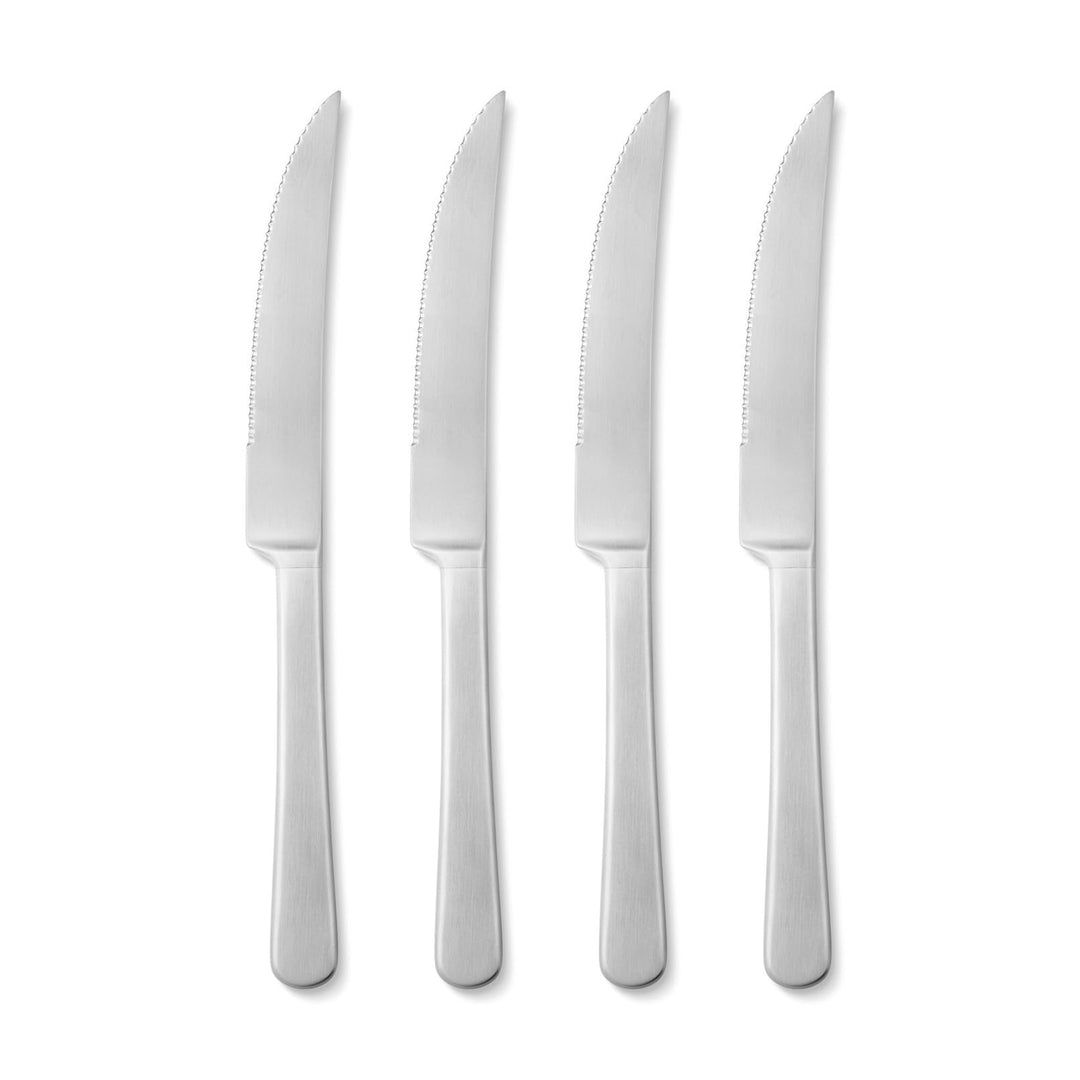 Georg Jensen - Steakmesser - Copenhagen - Edelstahl - mattiert - 22,1 cm - 4er Set