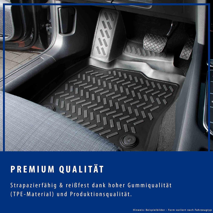 Design 3D Gummimatten Set für VW Golf 5 Baujahr 2003-2009 | Extra hoher 5cm Rand Golf 5 (Baujahr 200