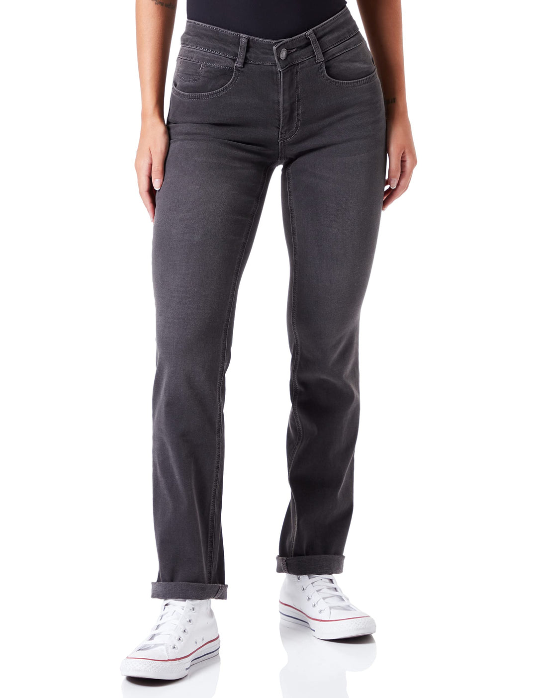 Atelier GARDEUR Damen Hose 34 Kurz Dark Grey Used(7198), 34 Kurz Dark Grey Used(7198)
