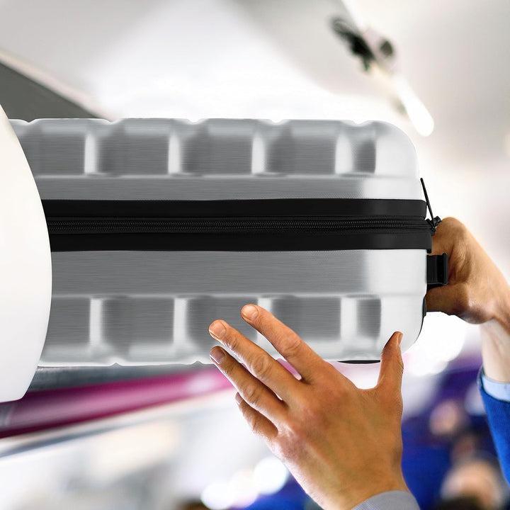 Flight Knight ABS Leichtgewicht Reisekoffer Koffer 3 Groben Kompatibel Mit Air Berlin, Lufthansa, Eu
