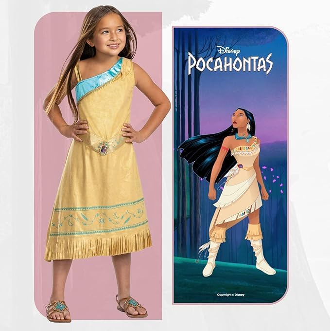 Disguise Disney Offizielles Pocahontas Kostüm Kinder, Indianerin Kostüm Für Mädchen, Erhältlich in S