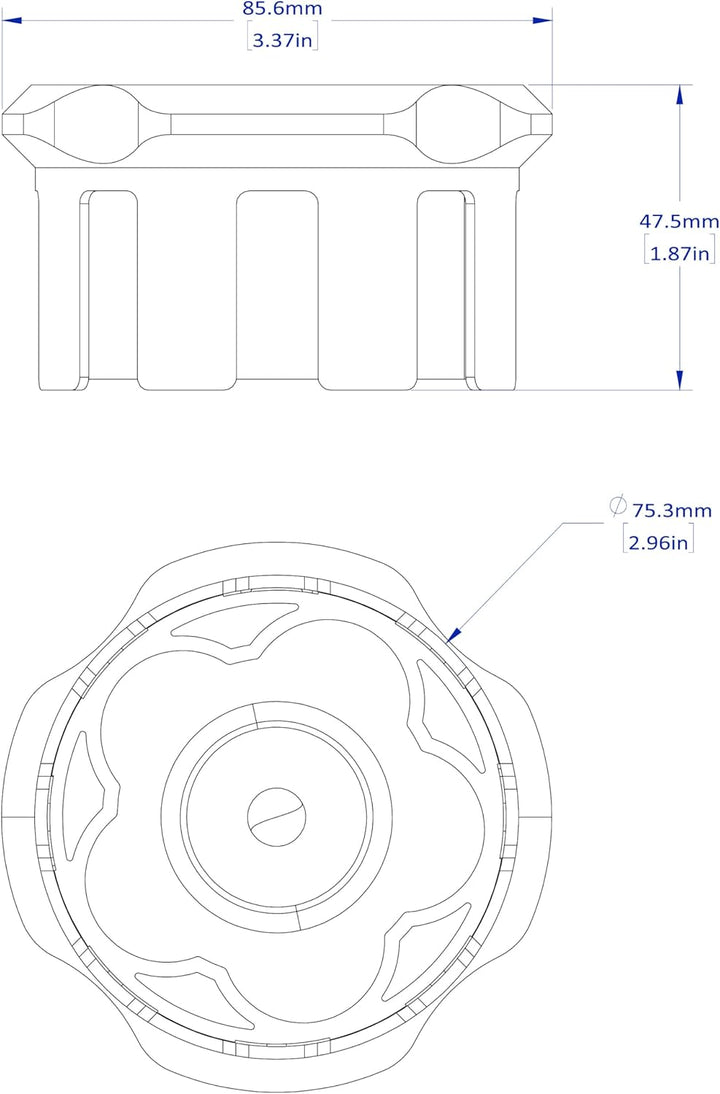 Strong Hand Tools, EZ-View GVC300 Gasflaschenventilanzeige, passend für 5-Sterne-Handrad, Gaseinspar