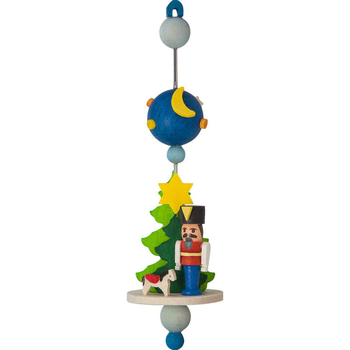 Graupner Holzminiaturen® | Baumschmuckspindel Christbaumschmuck Nussknacker aus Holz | Original Erzg