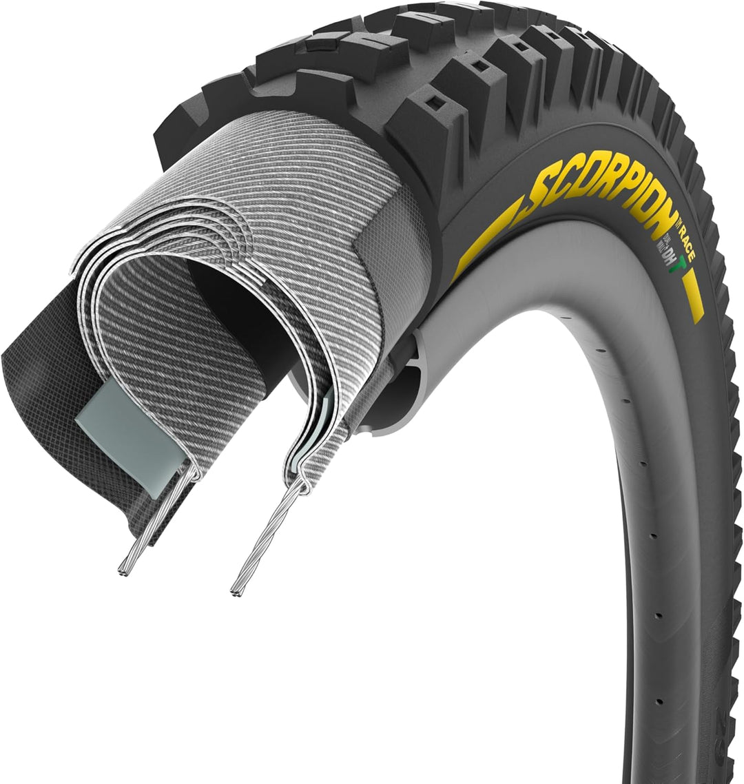 Pirelli Unisex – Erwachsene Scorpion RC DH T Fahrradreifen, Black, Einheitsgrösse