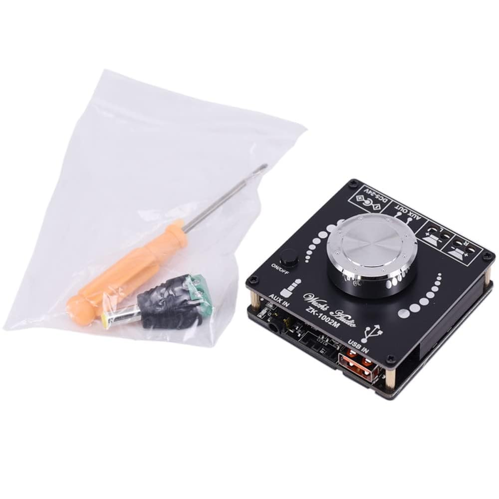 2PCS ZK-1002M MINI 2.0 100Wx2 5.0 Power Audio Amplifier Board Stereo AMP Amplifier AUX USB