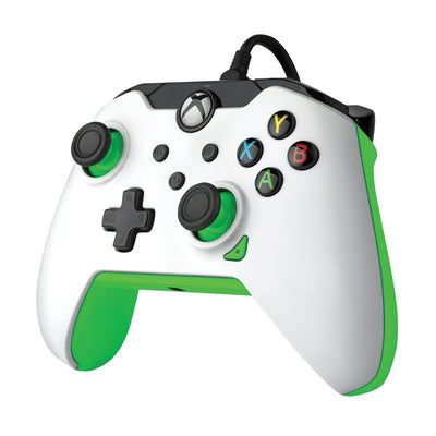 PDP verkabelt Controller Neon weiss für Xbox Series X|S, Gamepad, verkabelt Video Game Controller, G