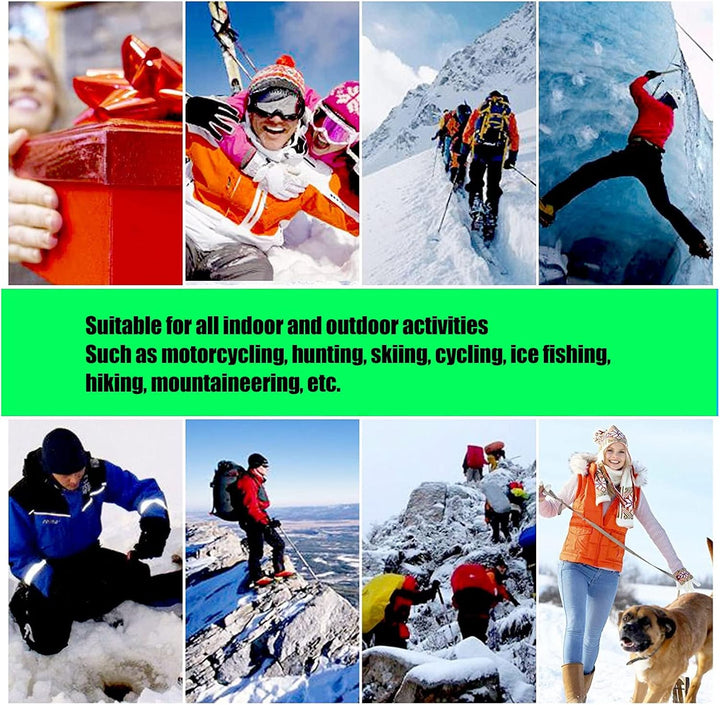 Alomejor Elektrische Heizhandschuhe Vollfinger USB-Beheizt Winter Outdoor Radfahren f¨¹r Frauen Warm