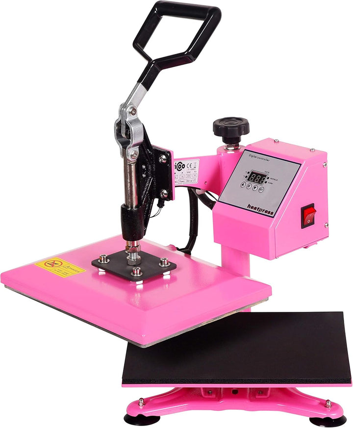 RICOO Transferpresse Heizpresse 30x23 cm Profi Schwenkbar Hitzepresse für T-Shirt Druckpresse Power
