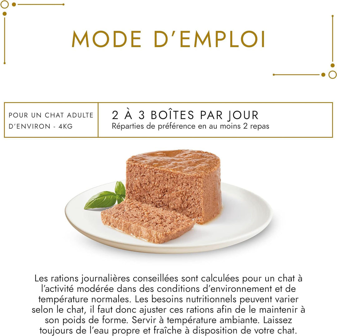 Gourmet Gold Les Mousselines Mahlzeiten für erwachsene Katzen, Geschmacksrichtungen wählbar Poulet 8