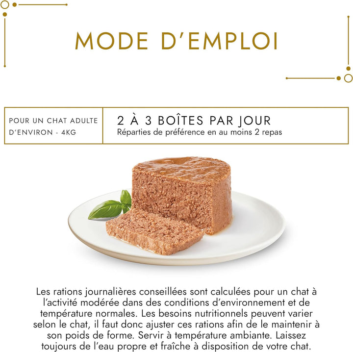 Gourmet Gold Les Mousselines Mahlzeiten für erwachsene Katzen, Geschmacksrichtungen wählbar Poulet 8
