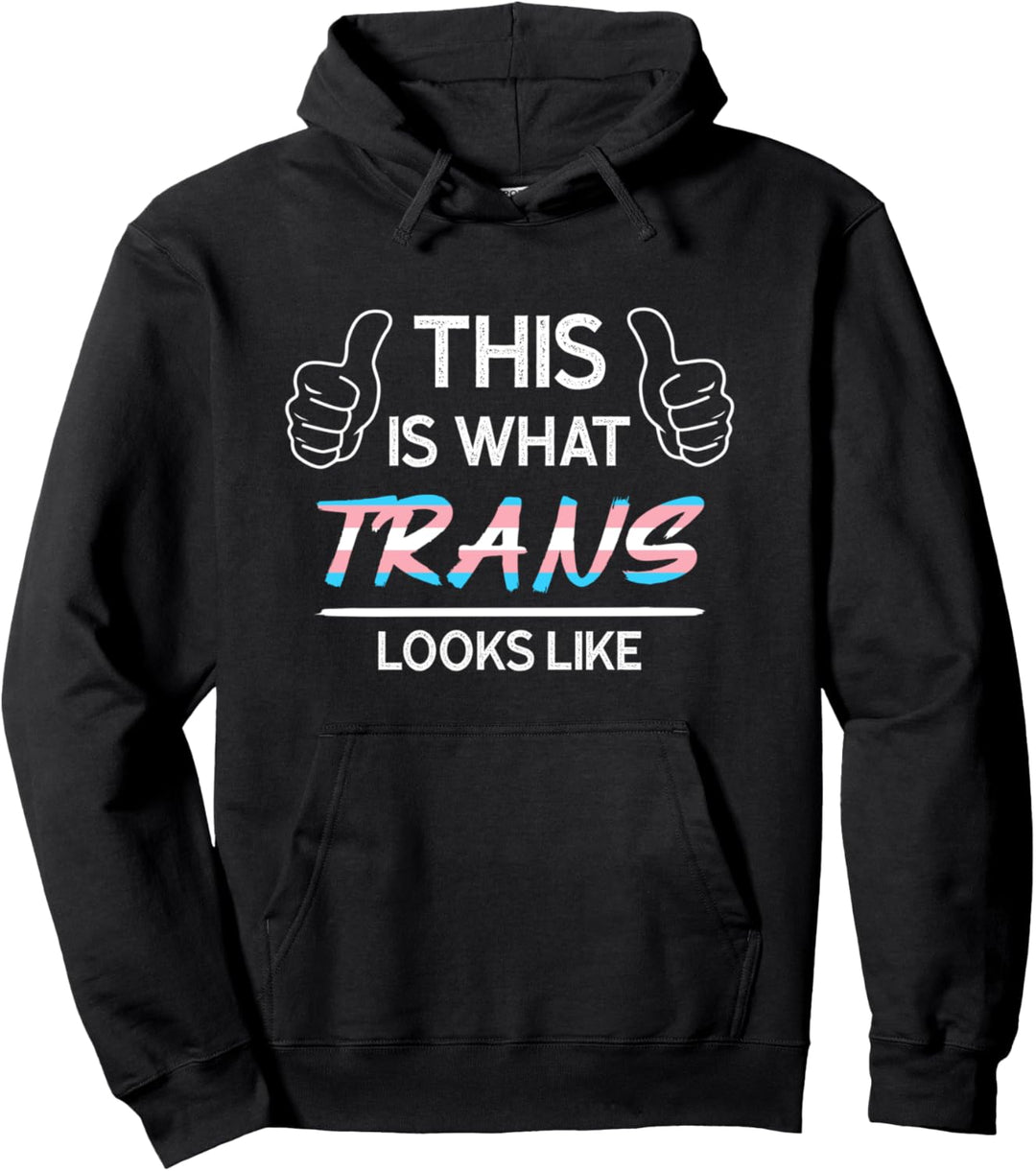 Dies ist, was Trans sieht aus wie Transgender Pullover Hoodie