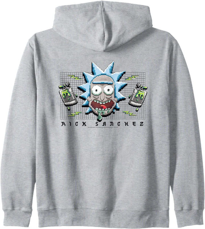 Rick and Morty Pixel Rick Kapuzenjacke