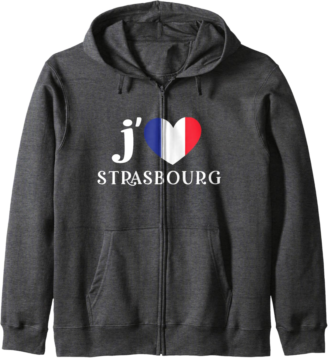 I Love Strasbourg Flagge, Herz Frankreich Kapuzenjacke