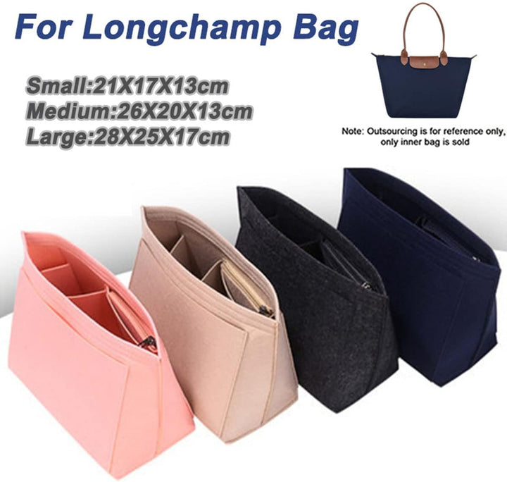 Geldbörsen-Organizer-Einsatz für Longchamp le pliage grosse Tragetasche Organizer Einsatz Filz Organ