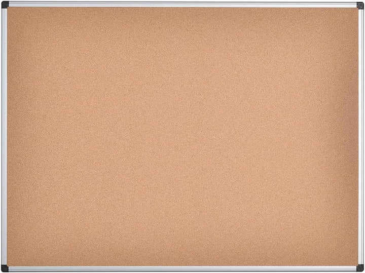 Bi-Office Korktafel Maya Mit Aluminiumrahmen und Hochwertiger Naturkorkoberfläche, Pinnwand, 120 x 9
