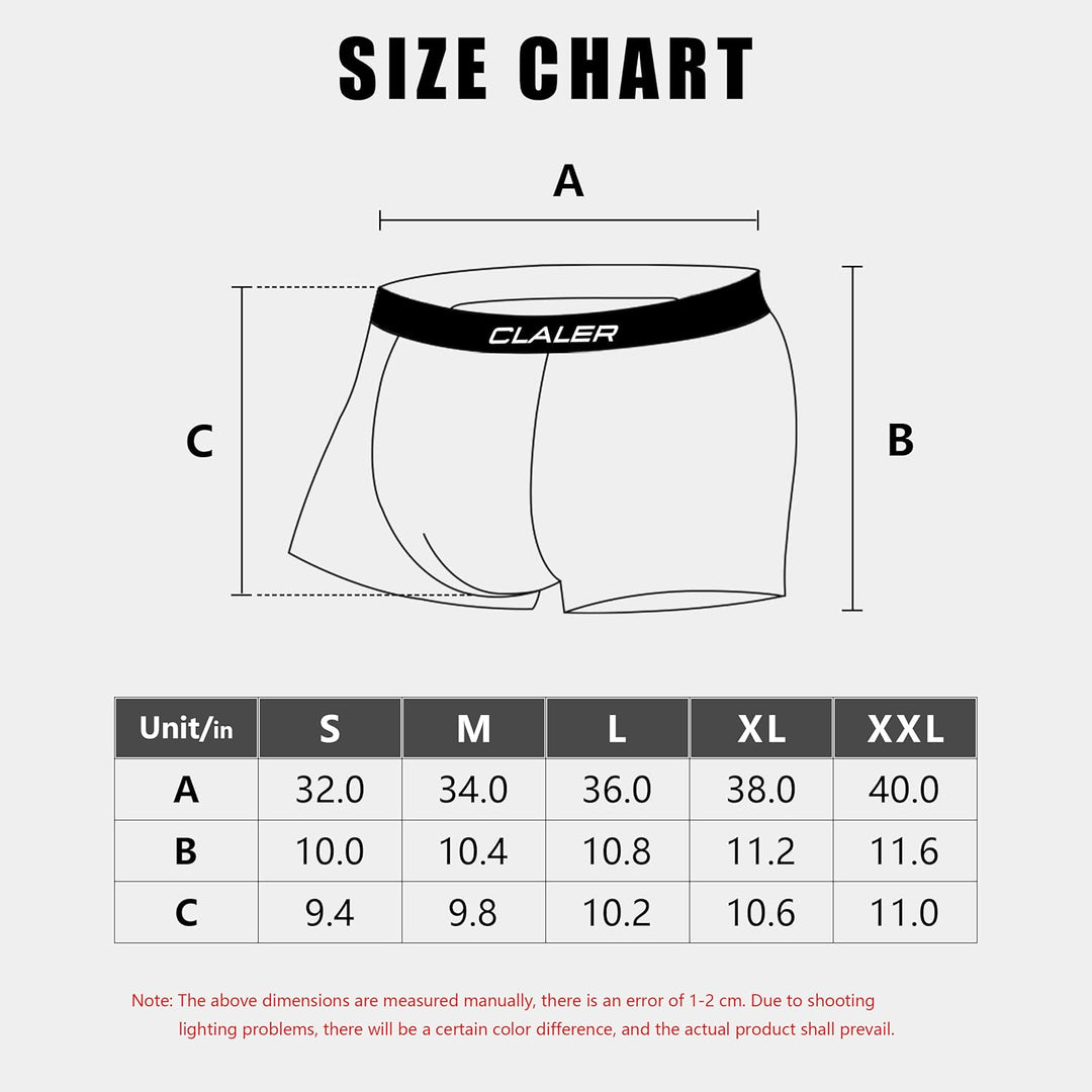 CLALER Boxershorts Herren 6er Pack Baumwolle Unterhosen Männer Retroshorts Bequeme und Atmungsaktive