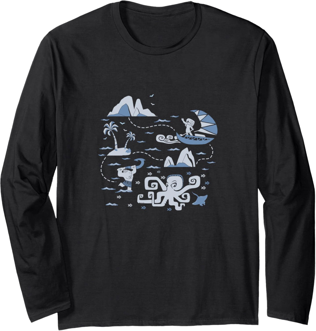 Disney Moana Voyage Collage Langarmshirt