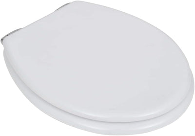 HOMIUSE Toilettensitz MDF Deckel mit Absenkautomatik Weiss Toilettendeckel Wc Sitz mit Absenkautomat