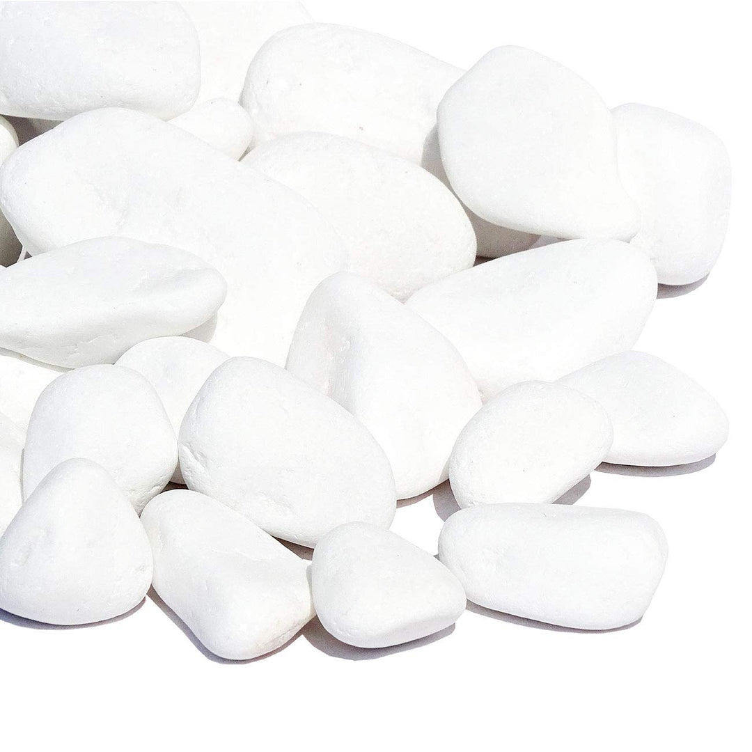 MGS SHOP Marmorkies Snow rein Weiss schneeweiss Garten Kies 25 kg (15/28 mm), 15/28 mm