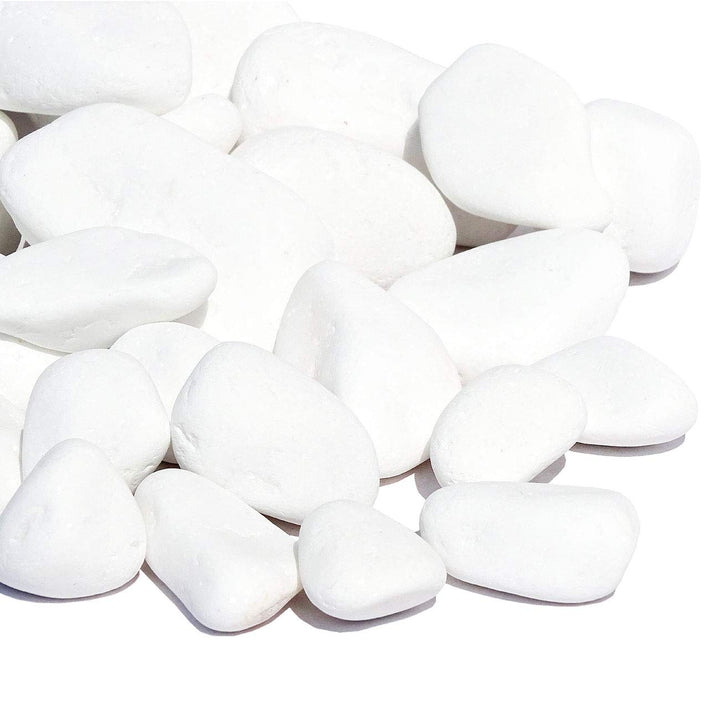 MGS SHOP Marmorkies Snow rein Weiss schneeweiss Garten Kies 25 kg (15/28 mm), 15/28 mm