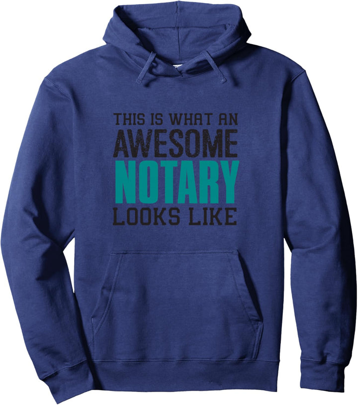So sieht ein cooler Notar aus Lustiges Geschenk Notar-in Pullover Hoodie