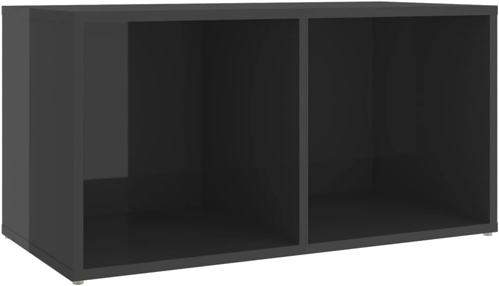 vidaXL 2X TV Schrank mit 2 Fächern Lowboard Sideboard Fernsehtisch Fernsehschrank TV Möbel HiFi-Schr