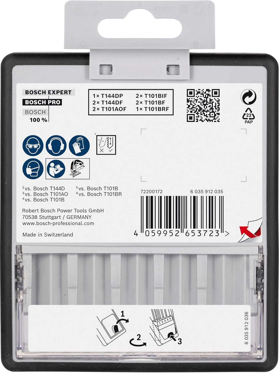 Bosch 10x PRO Hardwood and Laminate Stichsägeblatt-Set, 10-tlg. (für Hartholz, Parkett, Länge 83 mm,