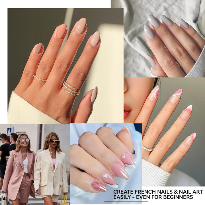 Gelike ec Nail Tips and Glue Gel Kit - Gel Nail X Extension Set Nageltips und Kleber Gel Nail Kit 6