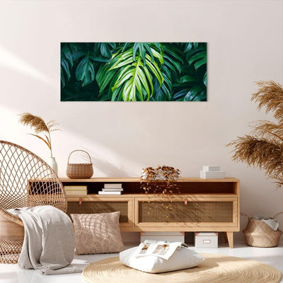 Panorama Bilder auf Leinwand 100x40cm Leinwandbild mit Rahmen Blume Natur Gross Wanddeko Bild Schlaf