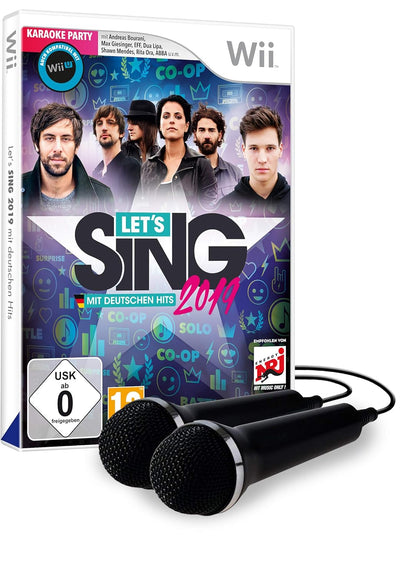 Let's Sing 2019 mit deutschen Hits [+ 2 Mics] (WII) Nintendo Wii Standard + 2 Mics, Nintendo Wii Sta