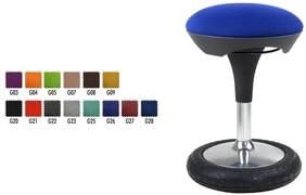 Topstar SI69G28 Sitness 20, ergonomischer Sitzhocker, Arbeitshocker, BürohockermitSchwingeffekt,Sitz