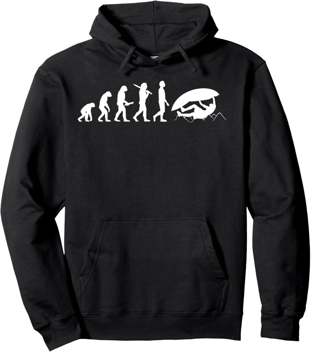 Klettern Evolution Geschenk für Kletterer & Boulderer Pullover Hoodie