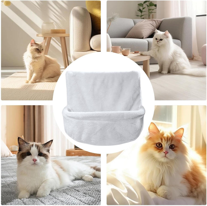 Katzenhängematte Mit Stuhllehne | Stabile Katzen-Hängematte | Plüsch Katzen Heizungsliege Mit Langle