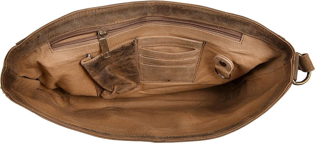 Harold's Kuriertasche 40 x 30 x 10 cm Rind-Leder Messenger Schulter-Tasche 339903