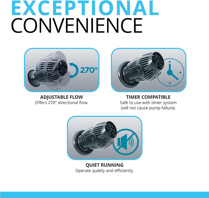 Fluval Sea CP1, Strömungspumpe für Meerwasseraquarien, 1.000L/h 1000, 1000