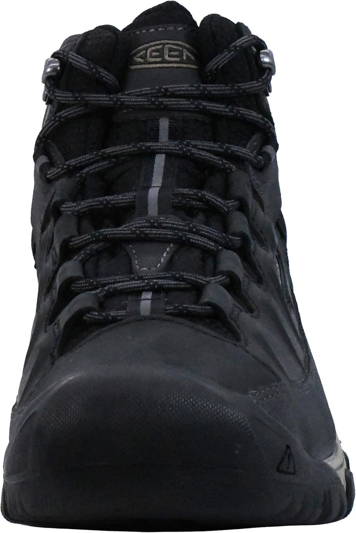 KEEN Targhee III Herren-Wanderstiefel, mittelhoch, wasserdicht 43 EU Schwarz Brindle, 43 EU Schwarz