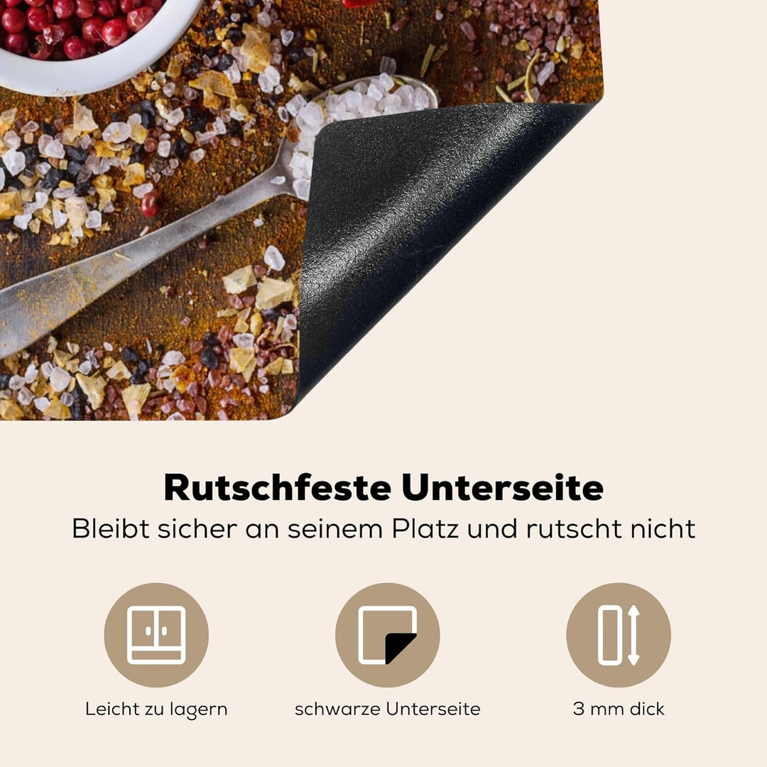 Herdabdeckplatte Einteilig Küche Herdabdeckung Induktionsfeld Ceranfeld Herdabdeckplatten Vinyl Matt